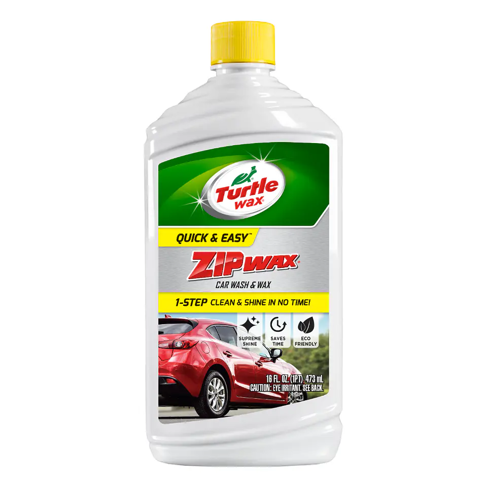 Champú con Cera Zip Wax Car Wash & Wax 473mL 1