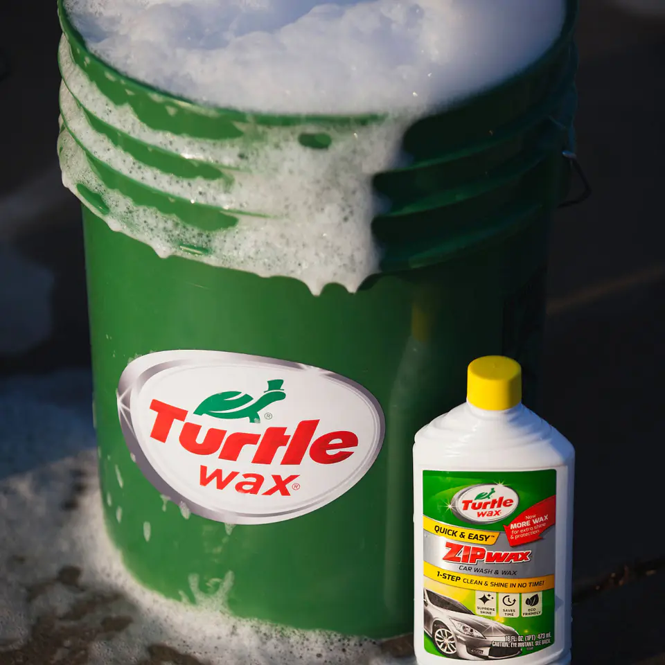 Champú con Cera Zip Wax Car Wash & Wax 473mL 2