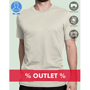 T-SHIRT HOMEM ALGODÃO OUTLET