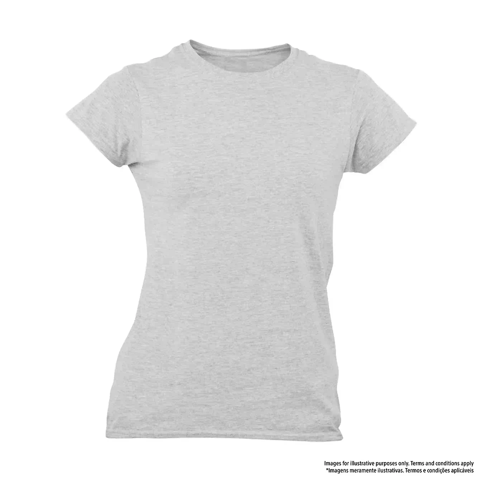 T-shirt de algodão com desenho - Mulher