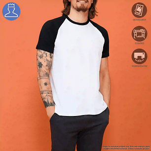 T-SHIRT HOMEM BICOLOR RAGLAN