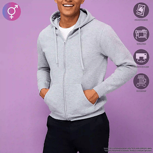 SWEAT CAPUZ COM FECHO HOMEM/UNISSEXO