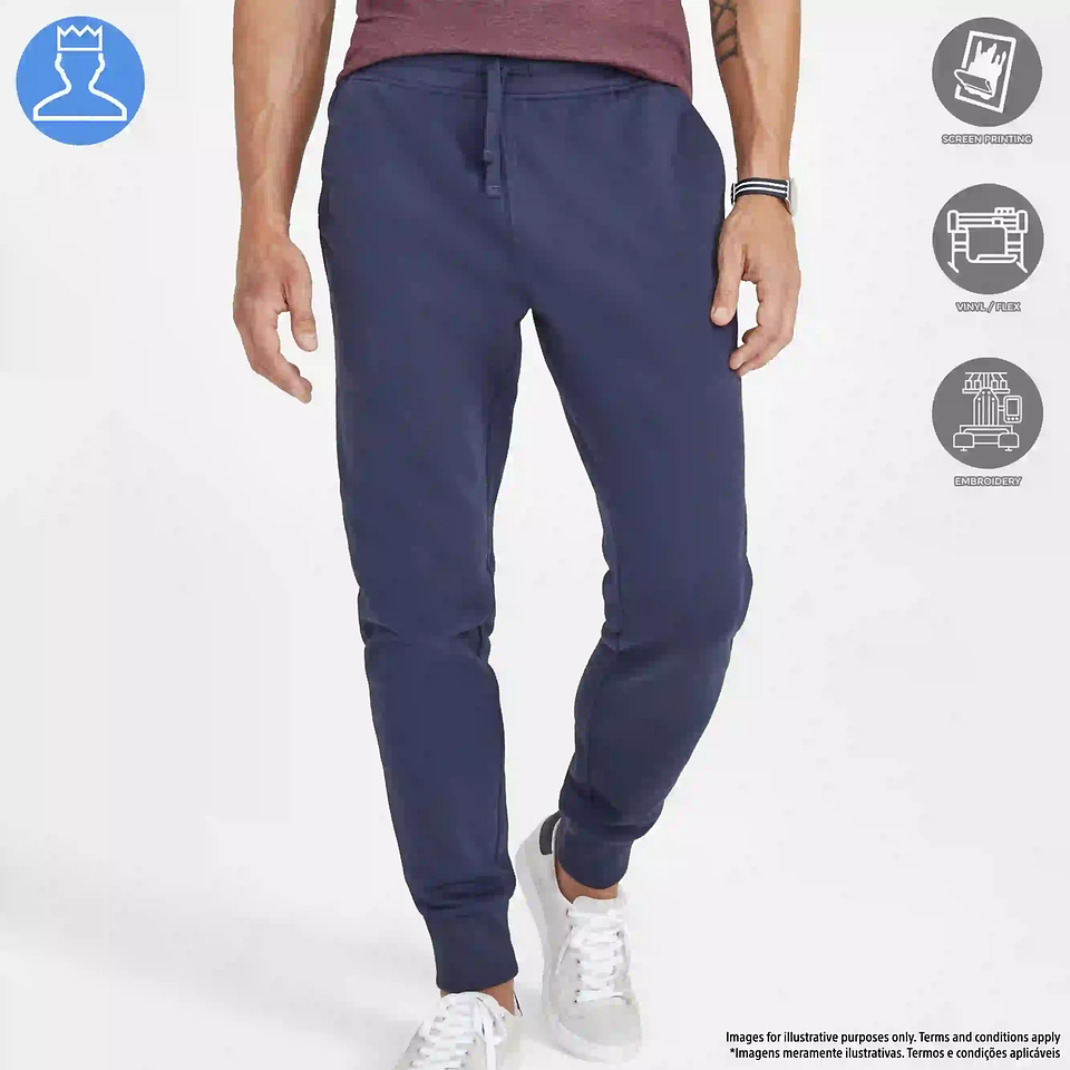 CALÇAS FELPA SLIM FIT HOMEM