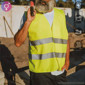 COLETE REFLETOR ALTA VISIBILIDADE ADULTO/CRIANÇA