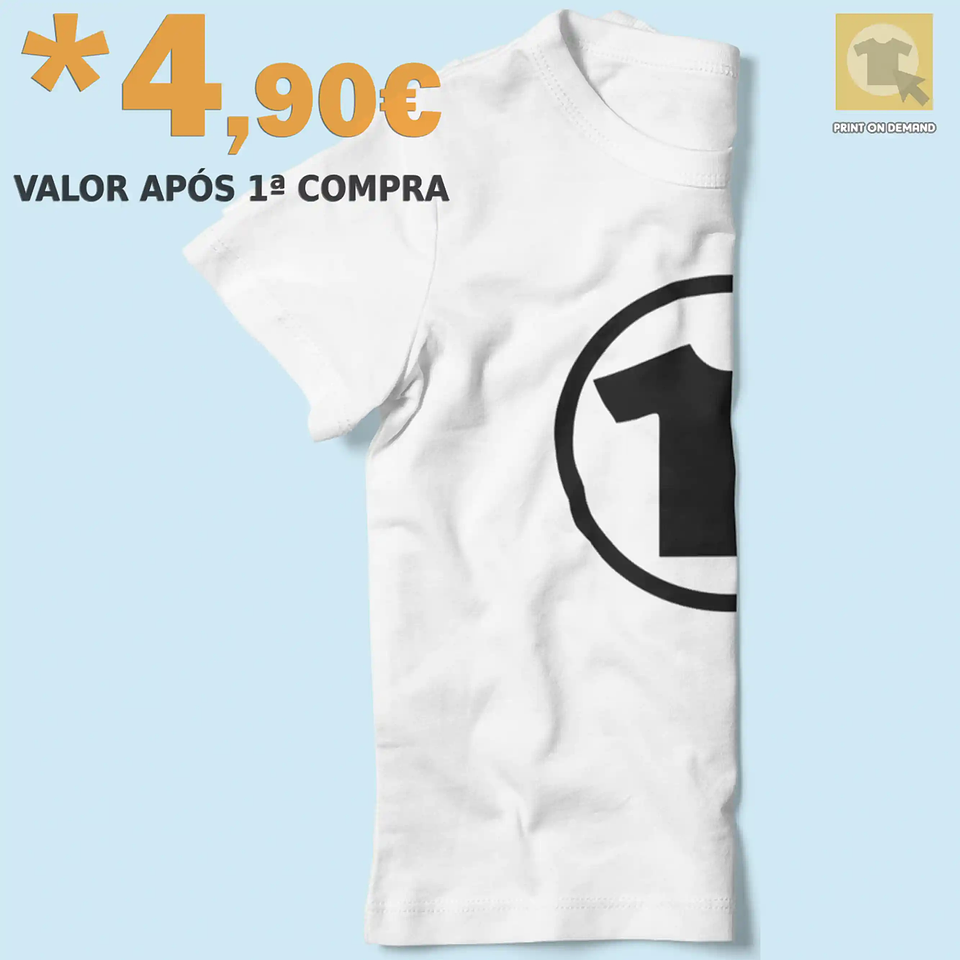 T-SHIRT CRIANÇA 190 PRINT ON DEMAND