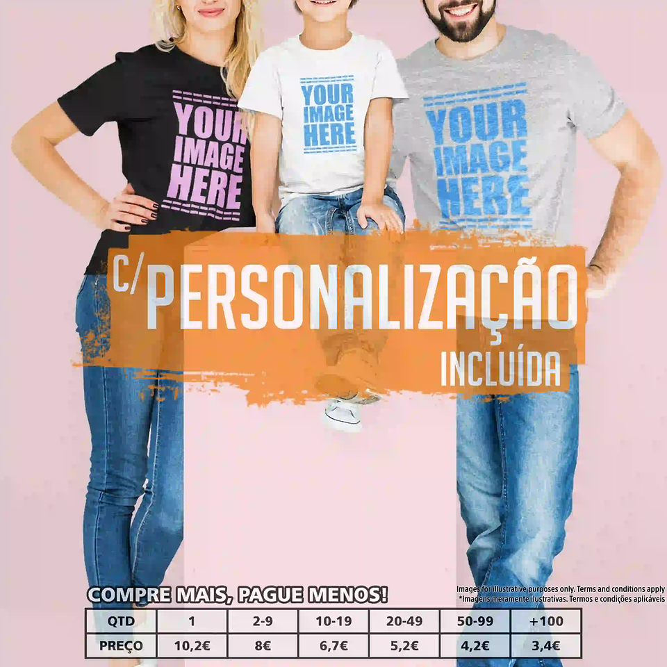 T-SHIRTS PERSONALIZADAS