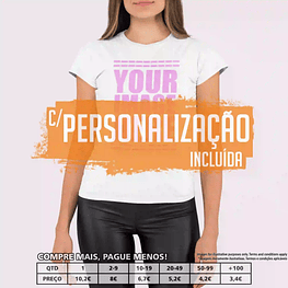 T-SHIRTS MULHER PERSONALIZADAS