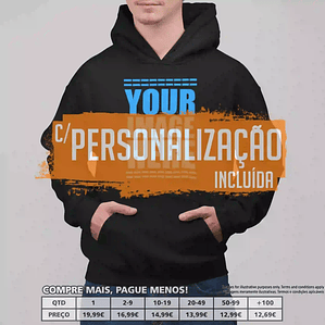 SWEATS COM CAPUZ PERSONALIZADAS