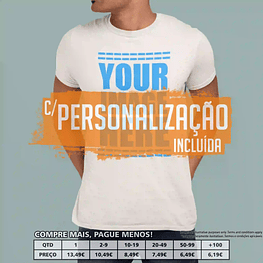 T-SHIRTS HOMEM/UNISSEXO ALGODÃO ORGÂNICO PERSONALIZADAS