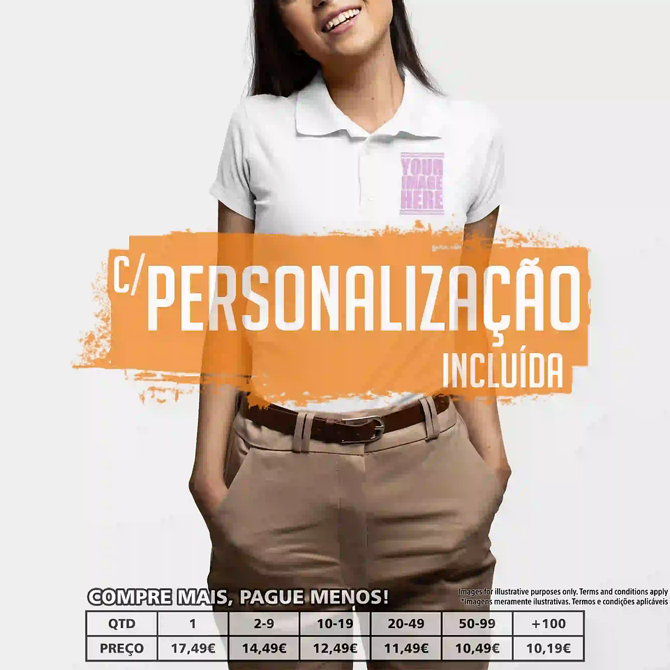 POLOS MULHER PERSONALIZADOS