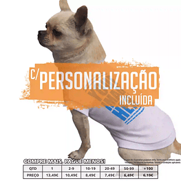 T-SHIRTS PARA CÃO PERSONALIZADAS