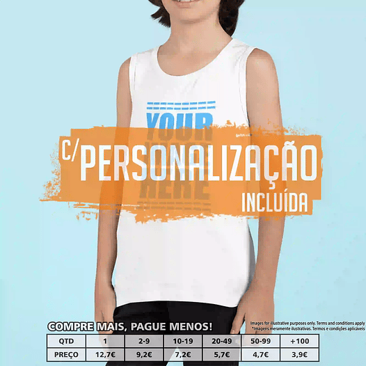 TOP CRIANÇA ALGODÃO PERSONALIZADO 1