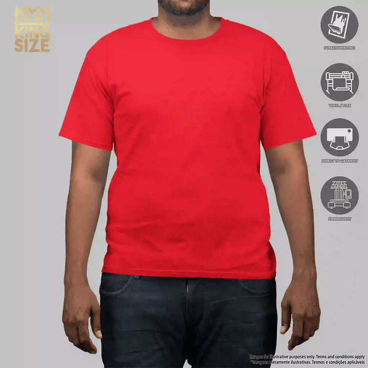 T-SHIRT HOMEM TAMANHOS GRANDES OUTLET 1