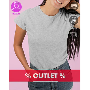 T-SHIRT MULHER ALGODÃO 190 OUTLET