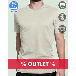 T-SHIRT HOMEM ALGODÃO 190 OUTLET