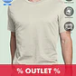 T-SHIRT HOMEM ALGODÃO 190 OUTLET - Thumbnail 1