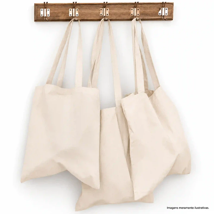 SACO DE PANO TOTE BAG ALGODÃO PROMO  1