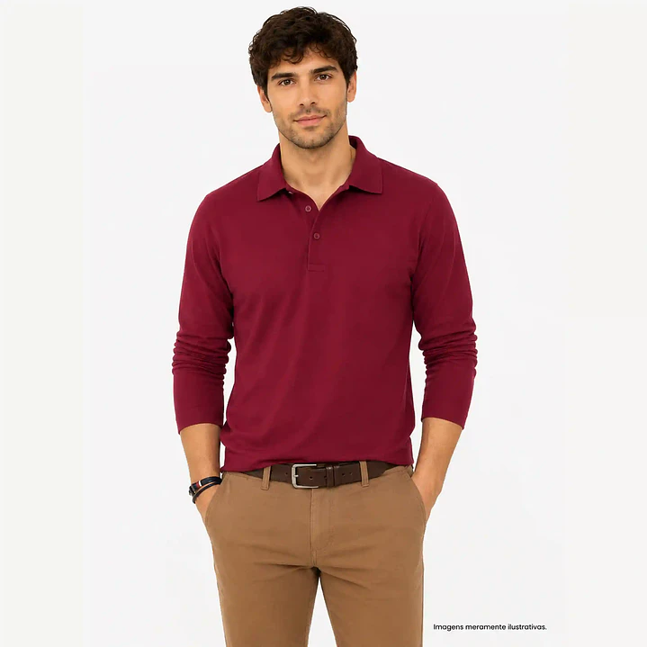 POLO HOMEM MANGA COMPRIDA 1