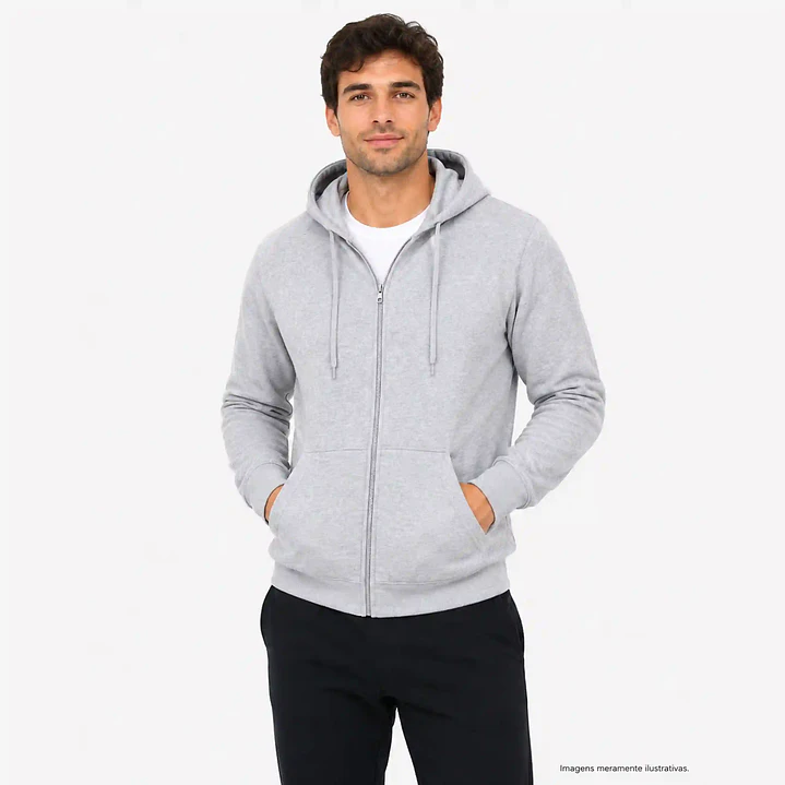 SWEAT CAPUZ COM FECHO HOMEM/UNISSEXO 1