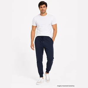 CALÇAS FELPA SLIM FIT HOMEM