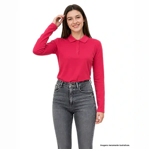 POLO MULHER MANGA COMPRIDA 