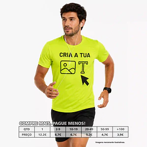 T-SHIRTS HOMEM DESPORTO PERSONALIZADAS