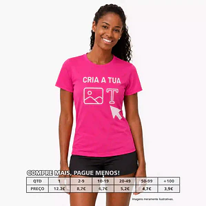 T-SHIRTS MULHER DESPORTO PERSONALIZADAS