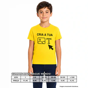 T-SHIRTS CRIANÇA 190 PERSONALIZADAS