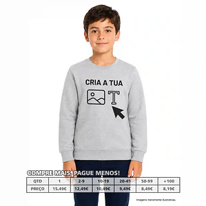 SWEATS CRIANÇA PERSONALIZADAS