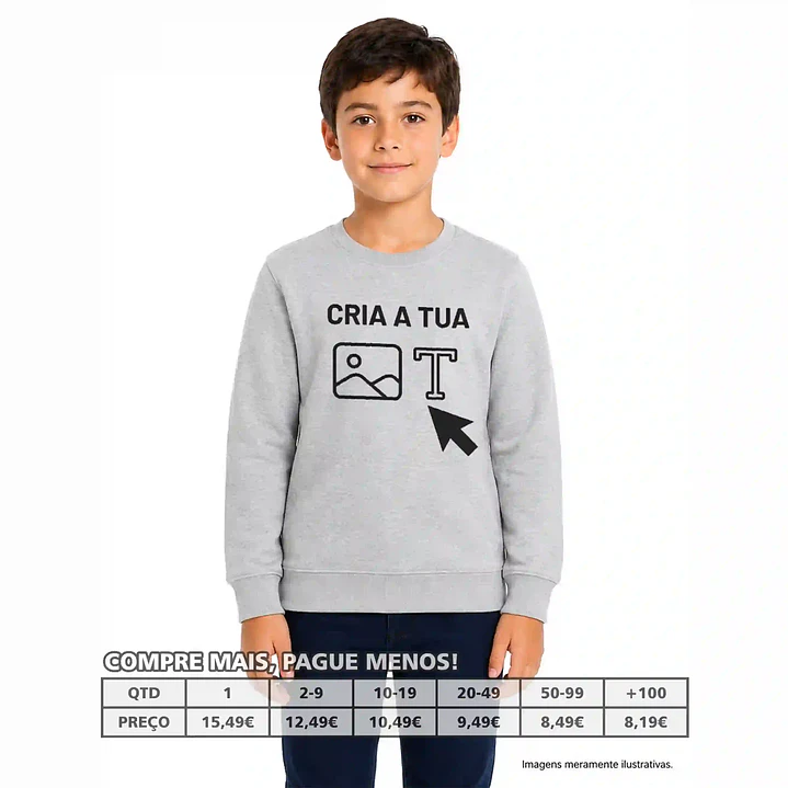 SWEATS CRIANÇA PERSONALIZADAS 1