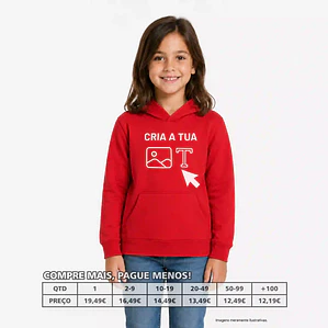 SWEATS COM CAPUZ CRIANÇA PERSONALIZADAS