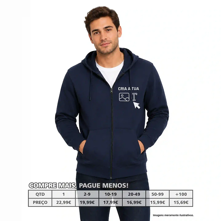 SWEATS CAPUZ COM FECHO PERSONALIZADAS 1