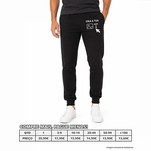 CALÇAS SLIM FIT FELPA HOMEM PERSONALIZADAS