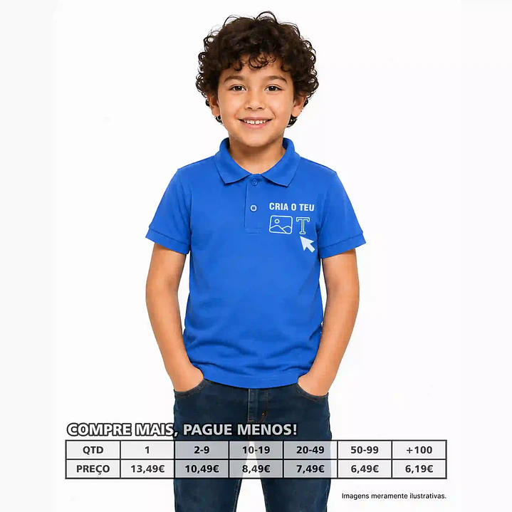 POLOS CRIANÇA PERSONALIZADOS 1