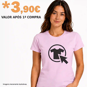T-SHIRT MULHER 150 PRINT ON DEMAND
