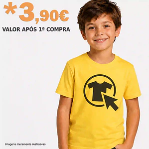 T-SHIRT CRIANÇA 150 PRINT ON DEMAND