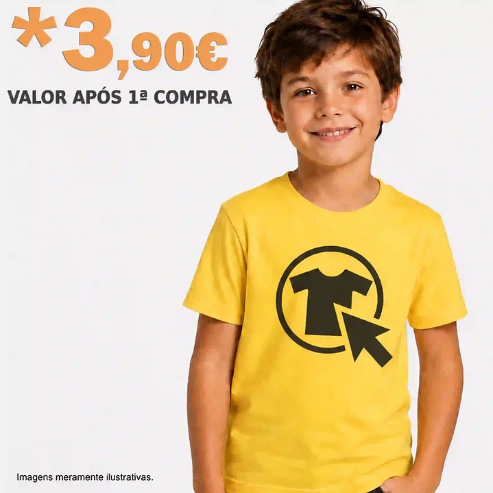 T-SHIRT CRIANÇA 150 PRINT ON DEMAND 1