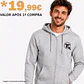 SWEATSHIRT COM CAPUZ E FECHO PRINT ON DEMAND - Thumbnail 1