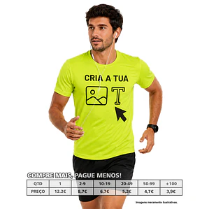 T-SHIRTS HOMEM DESPORTO PERSONALIZADAS