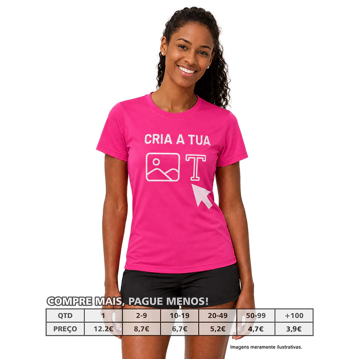 T-SHIRTS MULHER DESPORTO PERSONALIZADAS 1