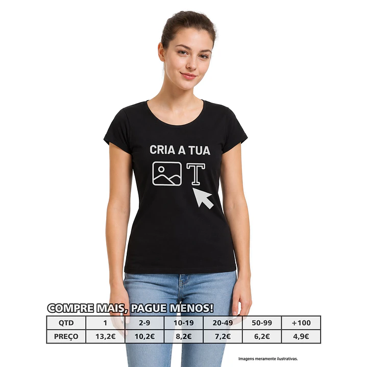 T-SHIRTS MULHER 190 PERSONALIZADAS 1