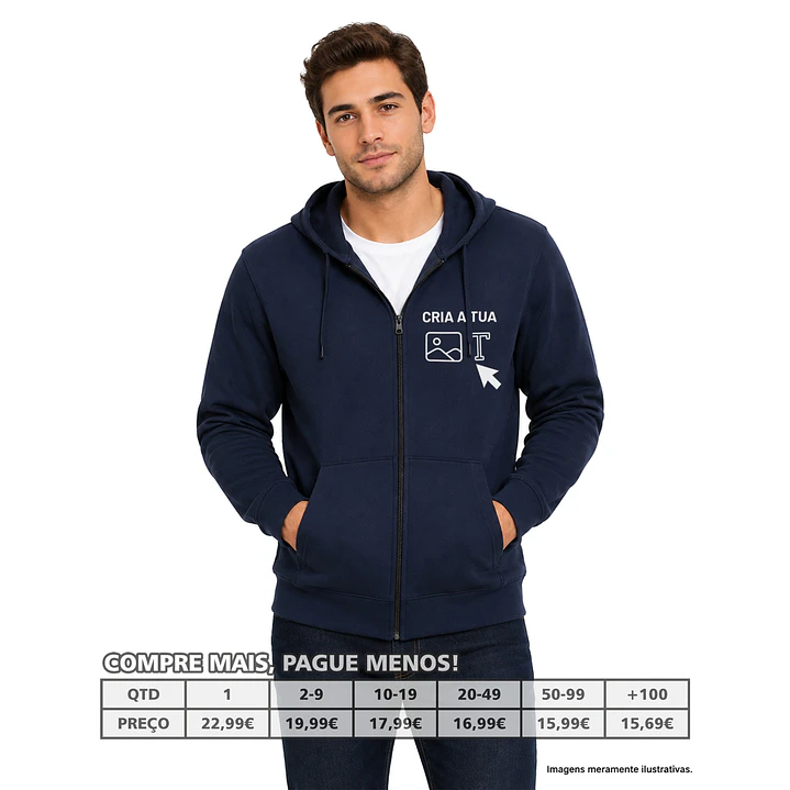 SWEATS CAPUZ COM FECHO PERSONALIZADAS 1