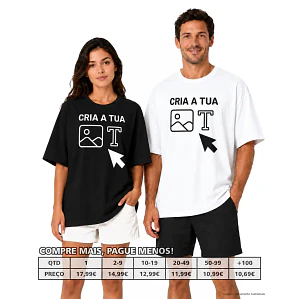 T-SHIRTS OVERSIZED PERSONALIZADAS