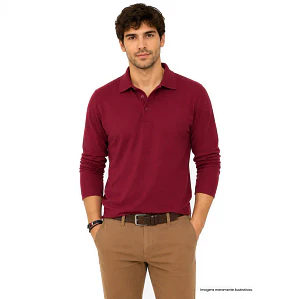 POLO HOMEM MANGA COMPRIDA