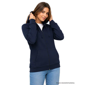 SWEAT CAPUZ COM FECHO MULHER