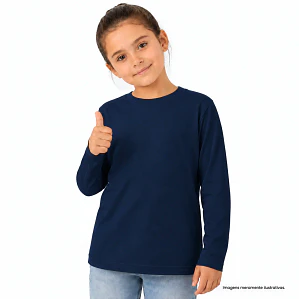 T-SHIRT MANGA COMPRIDA CRIANÇA ALGODÃO