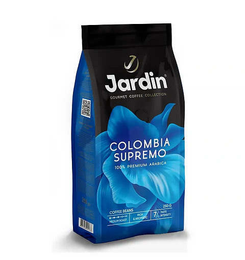 Café Grano Entero  Colombia Supremo Arábica Jardín 250 g.