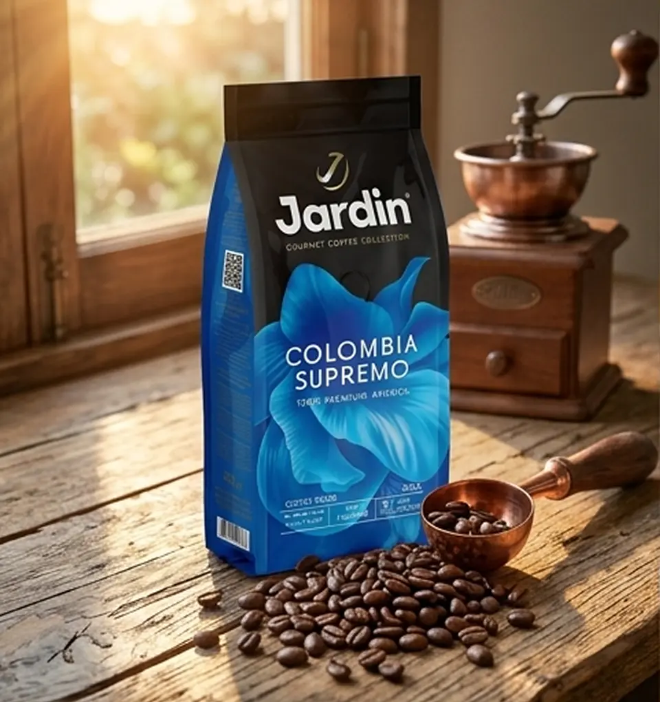 Café Grano Entero  Colombia Supremo Arábica Jardín 250 g. 5