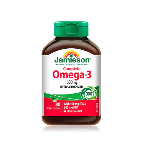 Omega 3 Jamieson 400 Mg Epa Y 200 Mg Dha, 80 Capsulas