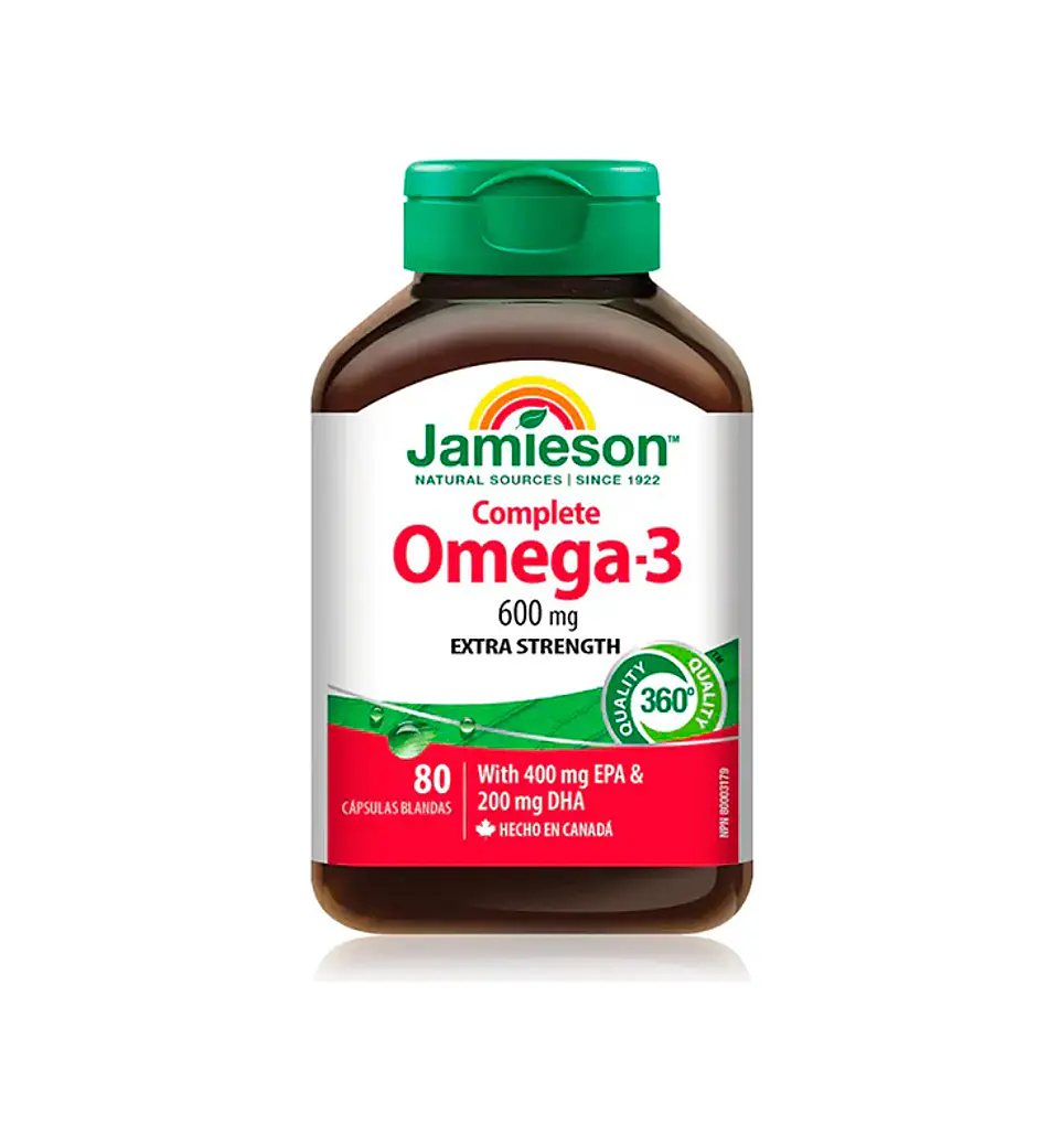 Omega 3 Jamieson 400 Mg Epa Y 200 Mg Dha, 80 Capsulas 1
